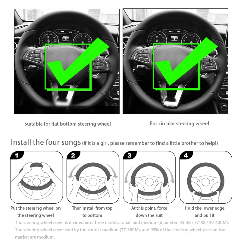 Автомобильный мультяшный льняной чехол на рулевое колесо автомобильные чехлы