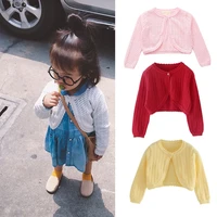 autumn new childrens clothing girls knite cardigan sweater pink long sleeve red cotton jacket sweater outerwear sweaters
