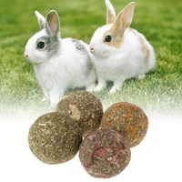 handmade natural grass cake grass ball snack for pets rabbit guinea pig chinchilla alfalfa molar carrot ball pet food products