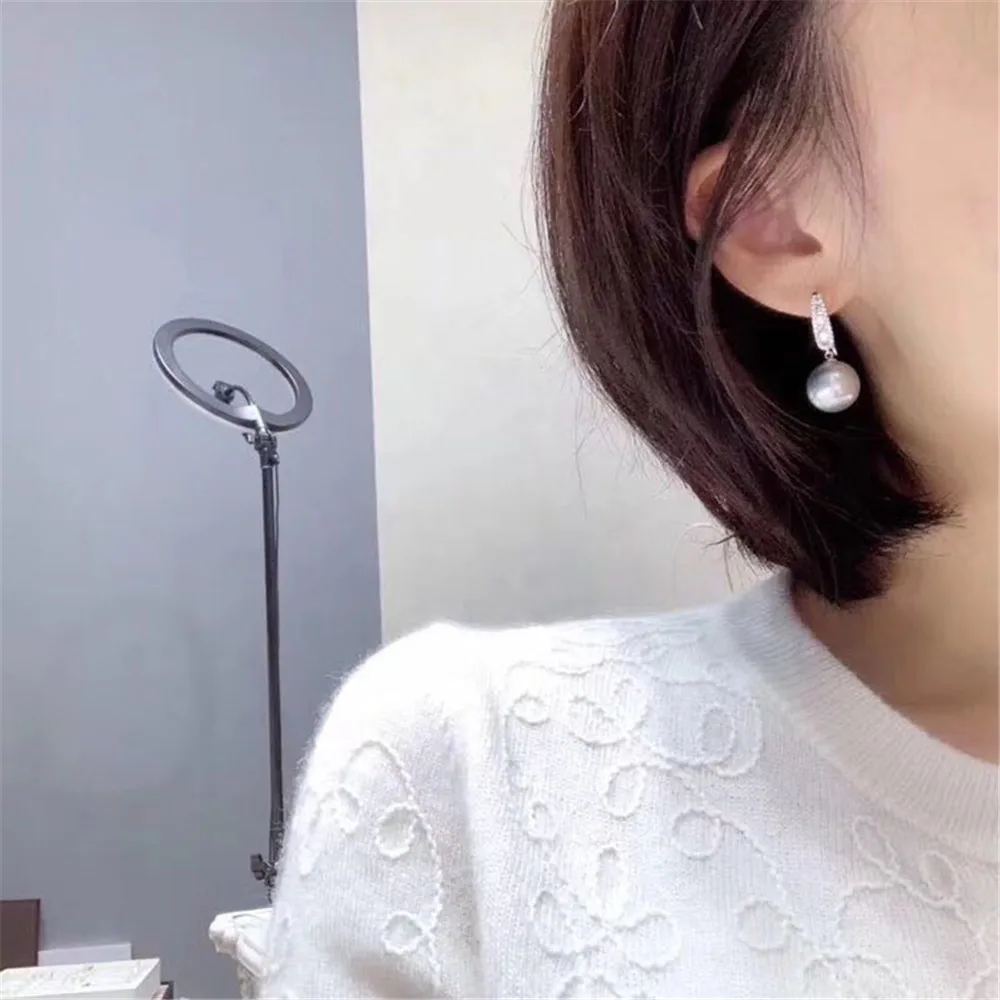 Серьги-гвоздики из серебра 925 пробы с жемчугом | Украшения и аксессуары