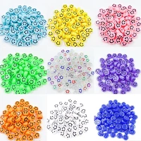 the new acrylic smiling face of beads diy accessories 10 mm color beads