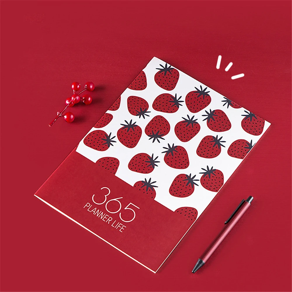 

1pc A4 Schedule Book Kawaii Plan Notebook 365 Days Travelers Notebook Agenda 2021 Time Management Planner Journals