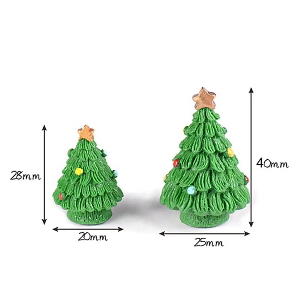 

Home DIY Xmas Christmas Decoration Mini Christmas Tree Figurine For Moss Succulent Micro Landscape Ornaments Miniatures