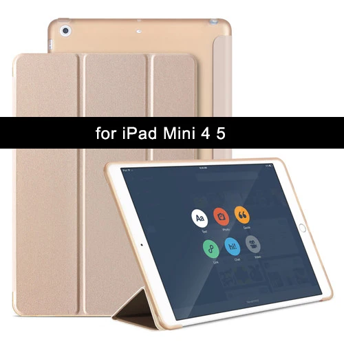 Чехол для iPad mini 5, Aiyopeen, магнитный чехол из искусственной кожи и мягкого ТПУ, чехол для iPad mini 1 2 3 4 5 - Цвет: Gold-45