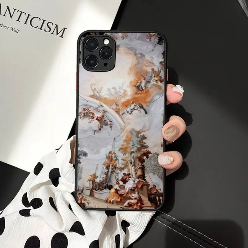 

Art,Renaissance angels Phone Case matte transparent For iphone 7 8 11 12 plus mini x xs xr pro max cover