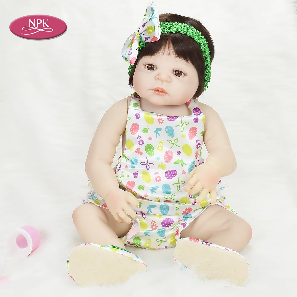 57 см Bebes возрожденная менина bonucas возрождённая кукла для малышей Реалистичная