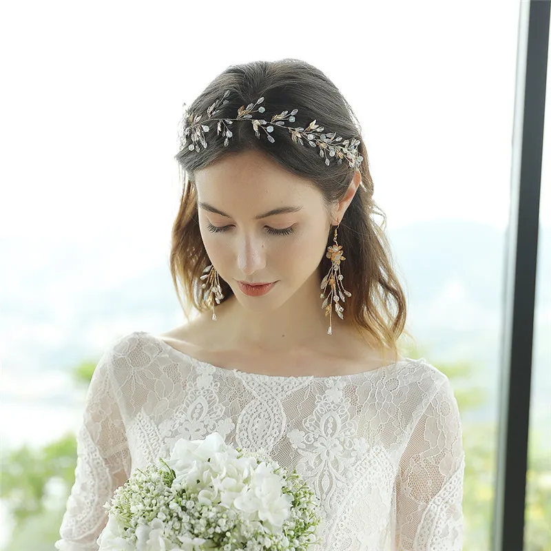 Красная корона свадебные головные уборы Tiaras de Noiva ручной работы Цветочные