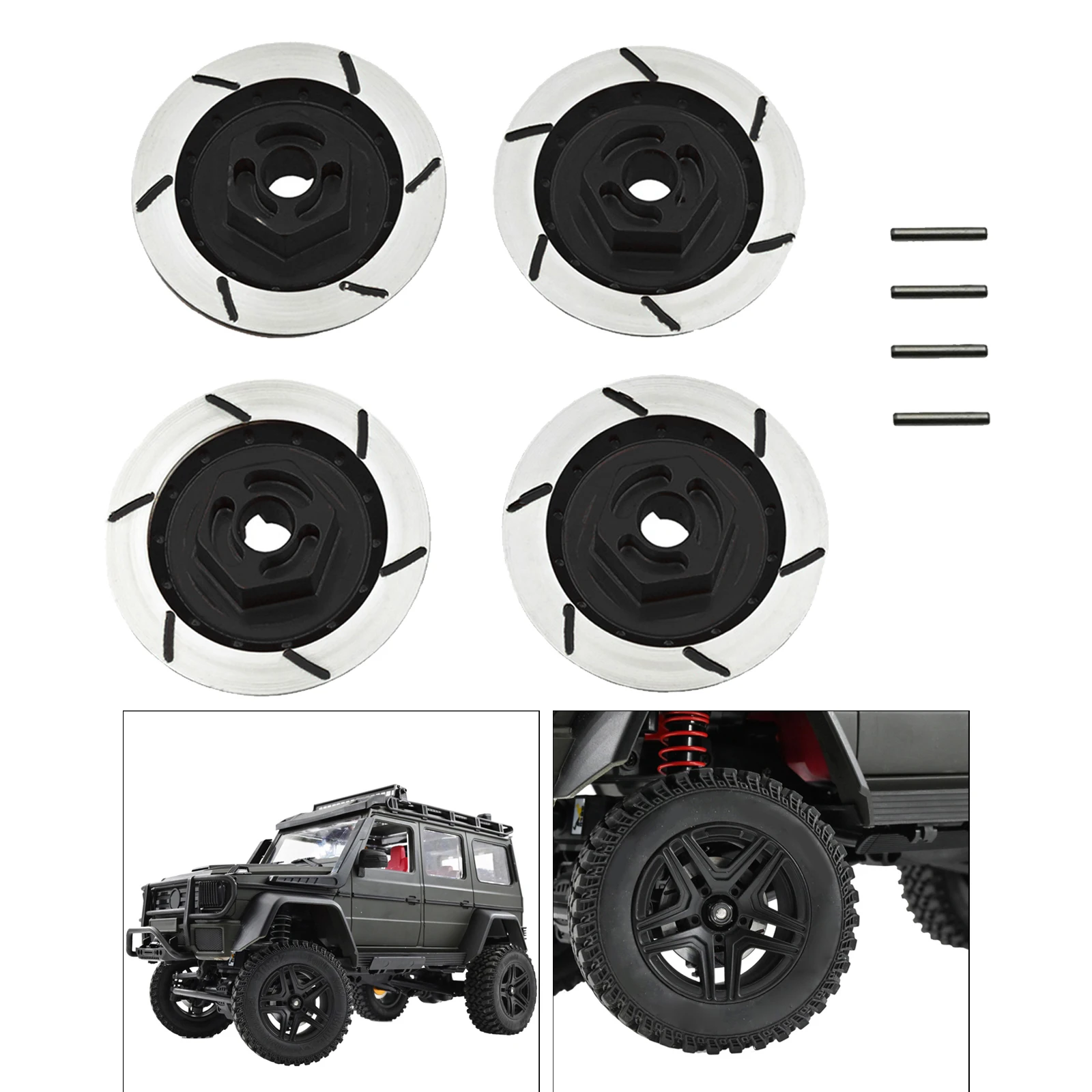 

4pcs/set RC Car Brake Disc for MN86 MN86S MN86KS 1/12 Big G 4WD Off-road Climbing Car DIY Upgrade Parts