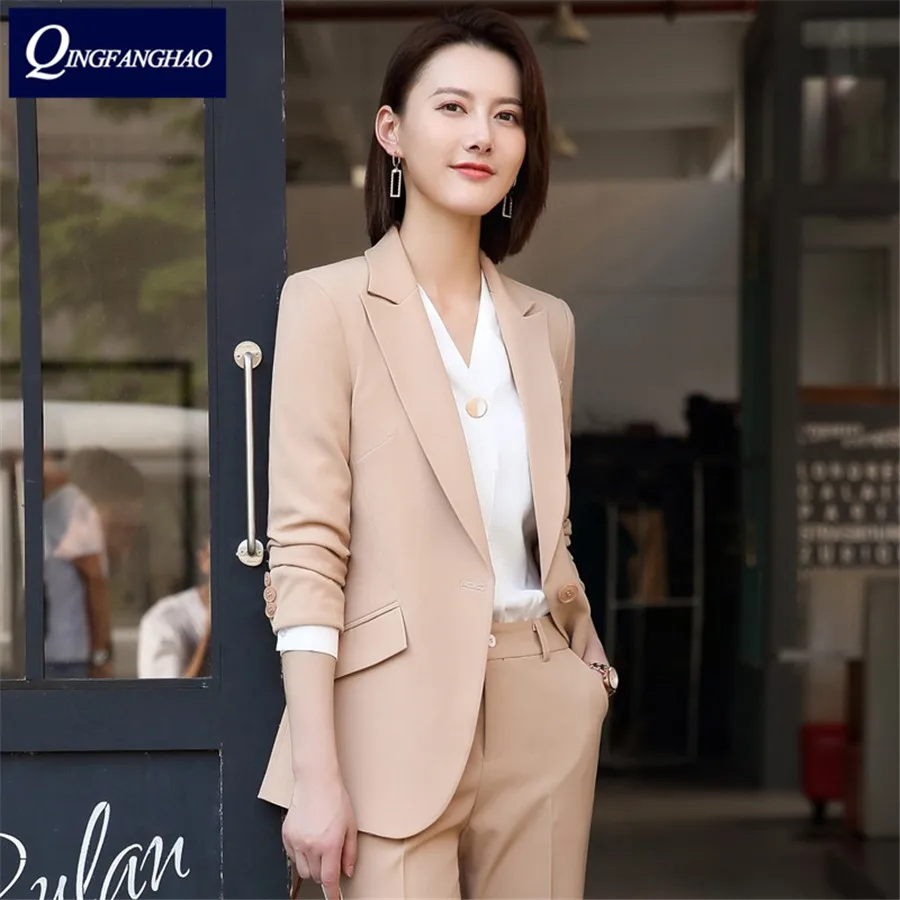 

Senior Office Outfit Temperament Goddess Fan Korean Style Smart Suit Woman Business Formal Wear
