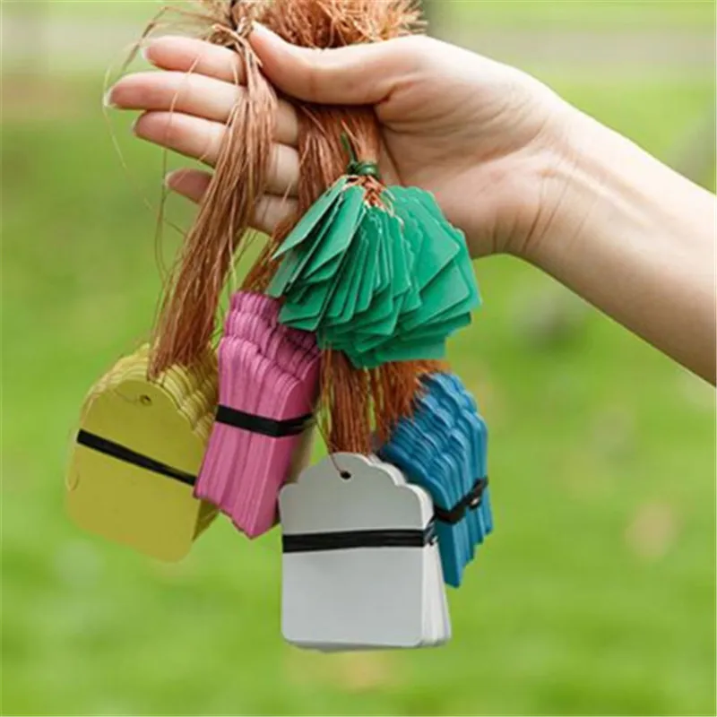 50 шт Высокое качество пластиковые растения бирки питомник сад кольцевая