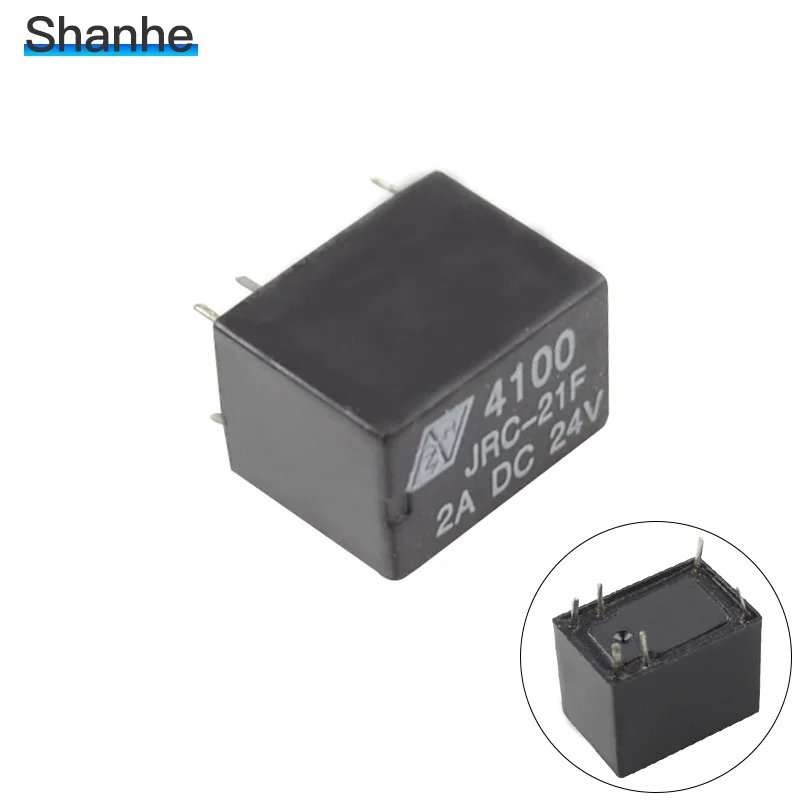 5 шт. миниатюрное реле PCB 6 контактов Мини реле DC 3V 5V 9V 12V 24V JRC-21F 4100 реле