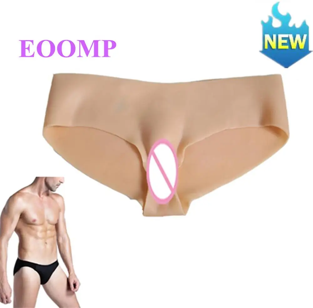 EOOMP S/M силиконовое нижнее белье женское трусики с искусственной Киской для
