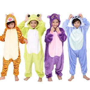 Детская Пижама KIGUCOS в стиле мультфильма Ainmal, Фланелевая Пижама-комбинезон в виде единорога, цельная домашняя пижама