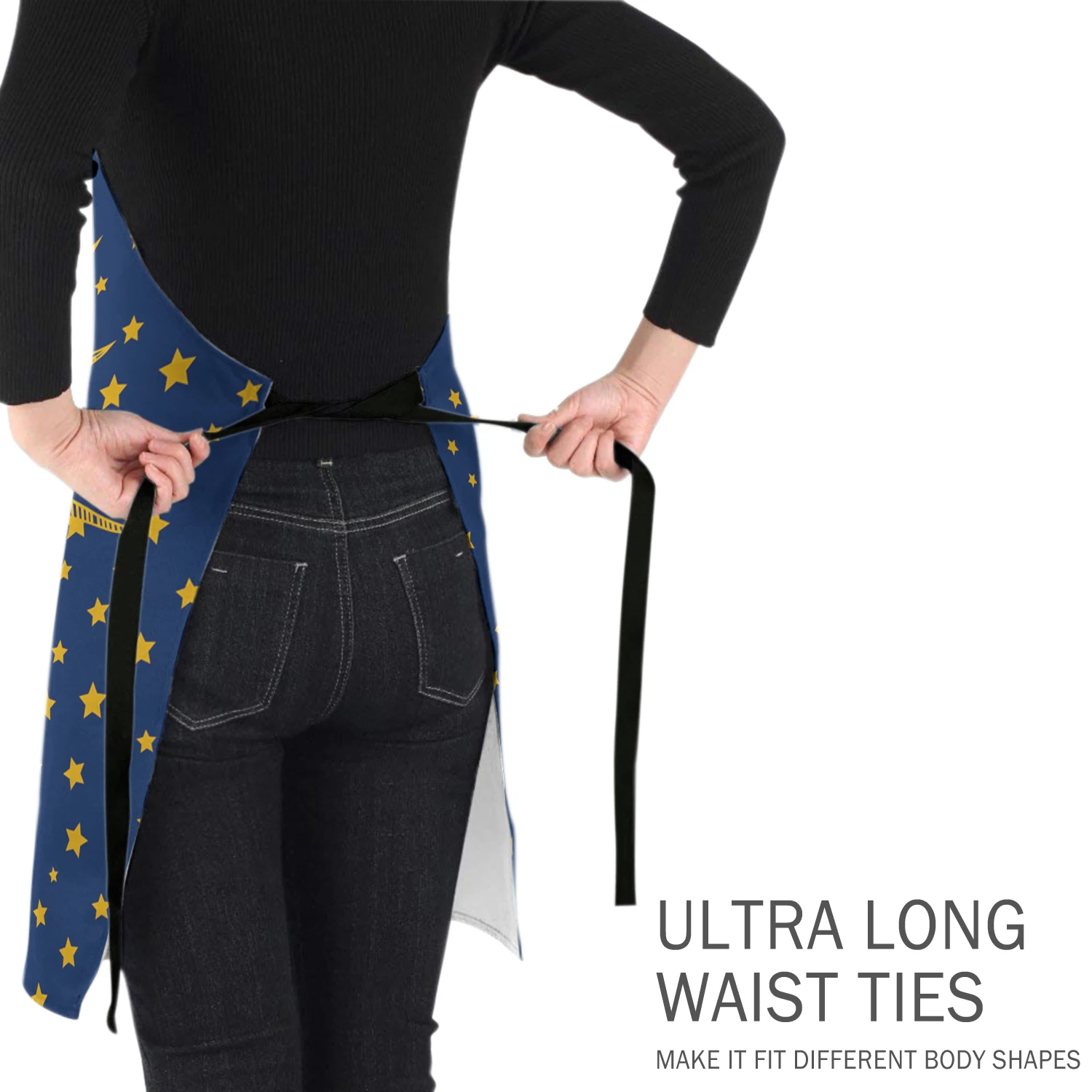 Хиппи солнце вокруг звезд кухня женские фартуки детская Рабочая одежда мужчины