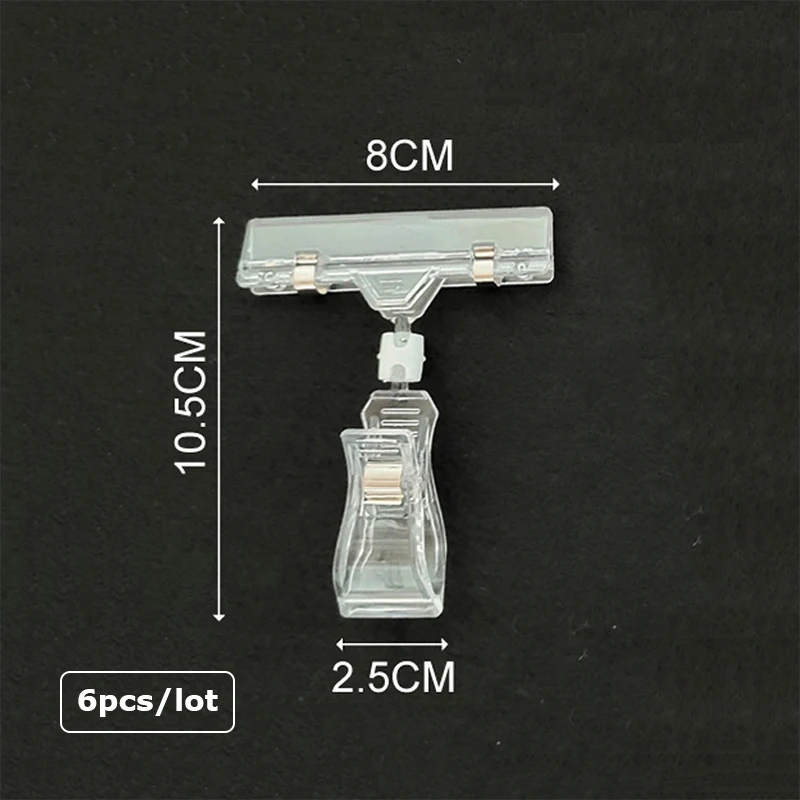 6 шт. держатель знака цена рекламный дисплей Ник зажимы для бумаги именной