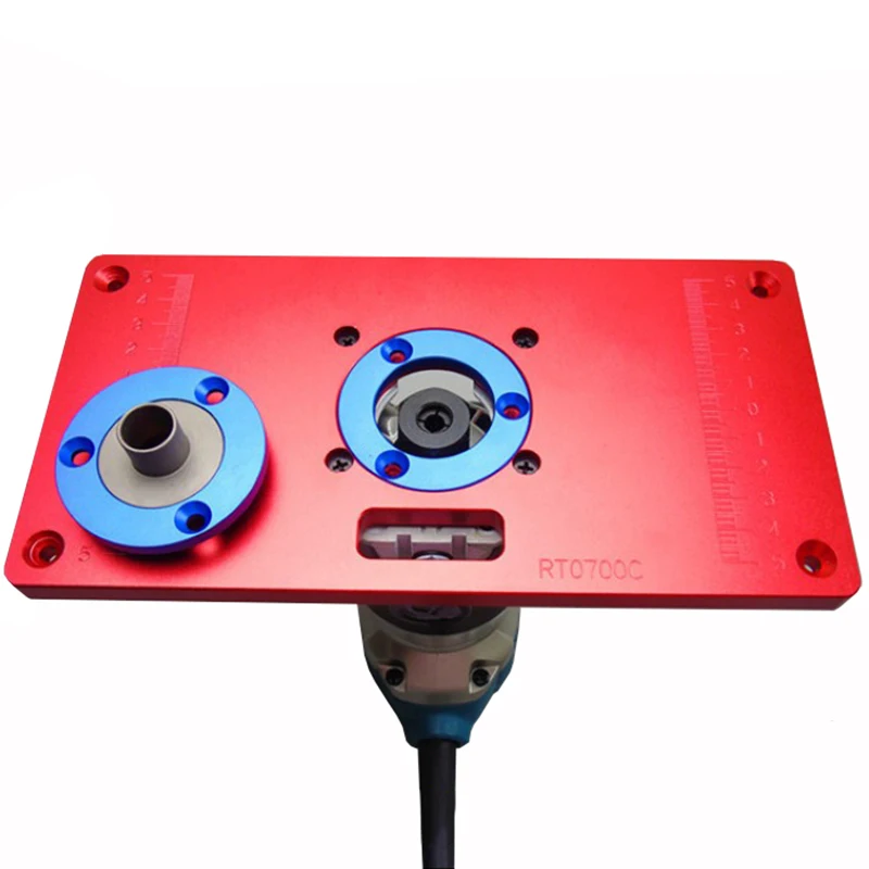 

Router Table Insert Plate Aluminum For Trimming Machine Flip Board Machine Engraving Woodworking Benches Table Saws