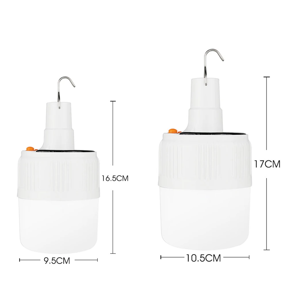 

Lantern Flashlight Waterproof Spot Lamp LED Bulb Lamp Solar Powered USB Rechargeable Emergency Night Market Camping Lamp