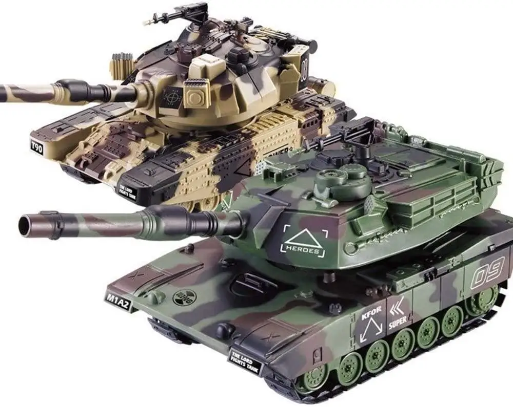 1:32 RC боевой танк тяжелая большая Интерактивная Игрушечная машина с