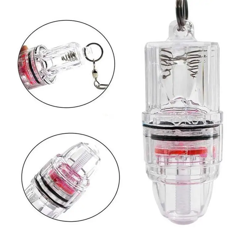 

LED Fishing Light 2100ft Deep Drop LED Fishing Light With Swivels Underwater Fish Attracting Lamp Fishing Lure LED Flashing Lamp