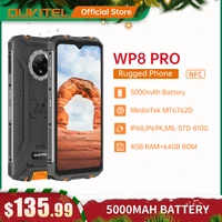 oukitel wp8 pro rugged 4g smartphone 4gb 64gb 5000mah octa core mobile phone nfc 16mp triple camera 6 49 android10 smart phone