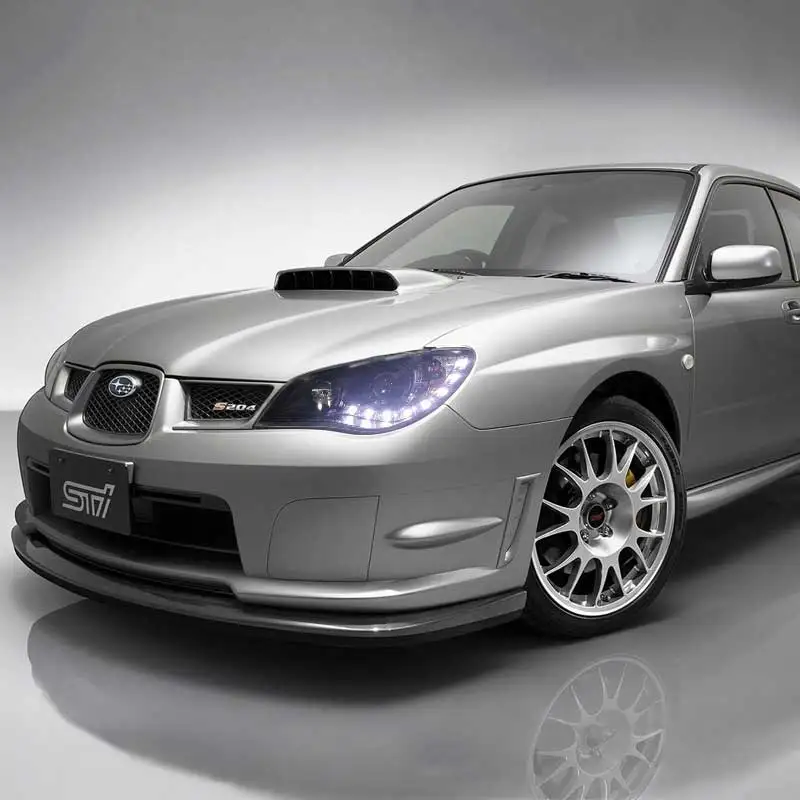 Бесплатная доставка для Subaru Impreza WRX Sti светодиодная фара с черным корпусом от 2005 до