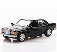 136 e class w123 classical car retro autos pull back function model 2 doors opened simulation kids toys with original box