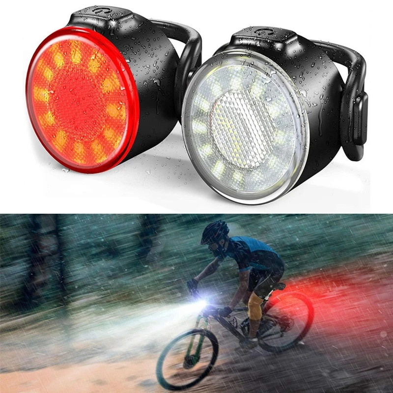 

Rechargeable Bright Bike COB Warning Tail Light Night Riding Waterproof Bicycle Taillight Easy Mount Outdoor Sports