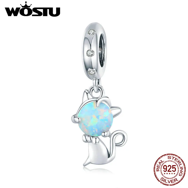 WOSTU ювелирные изделия подходят оригинальный Пандора Амулеты Браслет Аутентичные