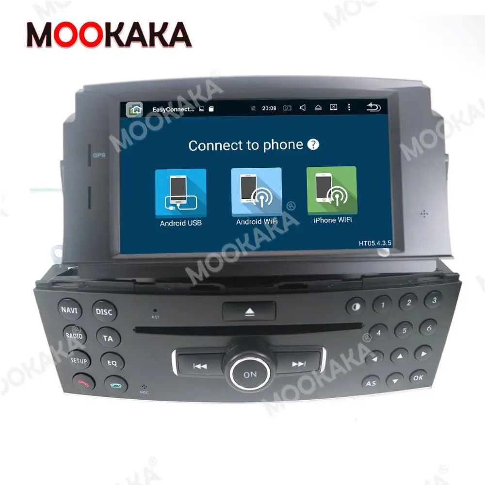 Автомобильный радиоплеер на Android 10 0 2 + 16 ГБ GPS навигация для BENZ C Class C180/C200/C230 W204