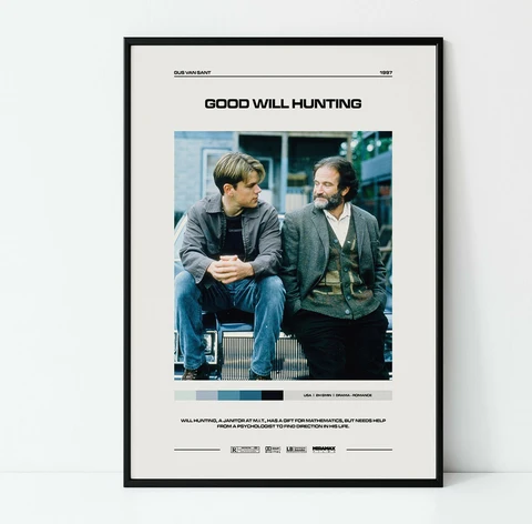 Минималистичный постер к фильму «Good Will Hunting» ван Сант MT209, Настенная картина, Картина на холсте, постеры, печать, декор для спальни и дома