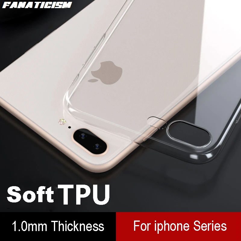 

100 шт. мягкий ударопрочный прозрачный чехол из ТПУ для iphone 7 8 iphone 7plus 8plus ультратонкий 1 мм силиконовый чехол для телефона iphone SE 2020