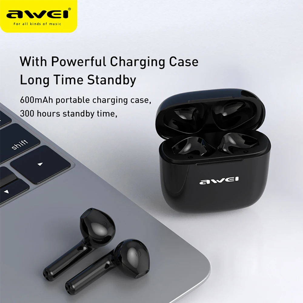 TWS-Наушники Awei T26 с поддержкой Bluetooth 5 0 и сенсорным управлением | Электроника