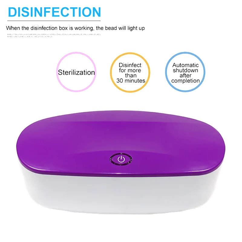 Портативная коробка для стерилизации ногтей со светодиодный