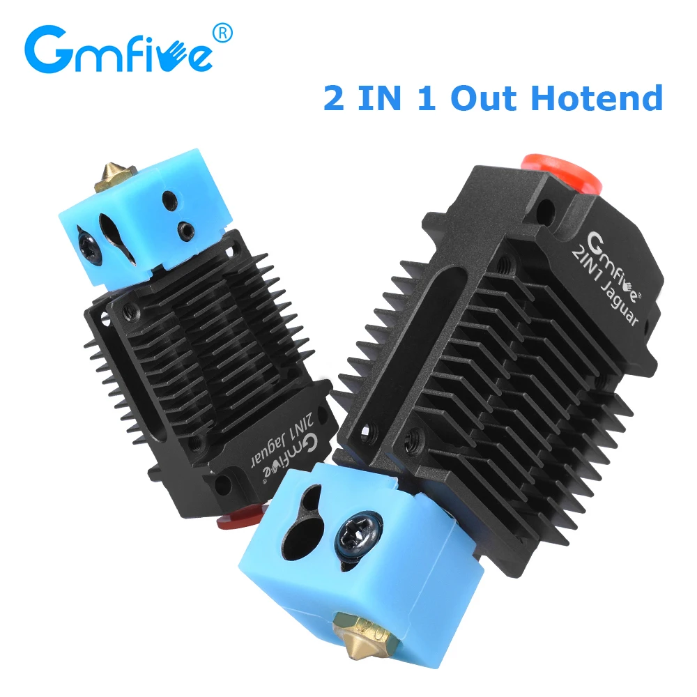 GmFive 2 in 1 Out Hotend 12V/24V Switch Color J-Head Hotend Bowden Extruder 1.75mm Filament MK8 Titan Extruder 3D Printer Parts