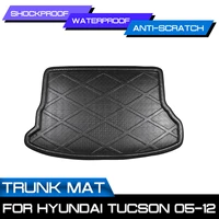 car rear trunk boot mat waterproof floor mats carpet anti mud tray cargo liner for hyundai tucson 2005 2012