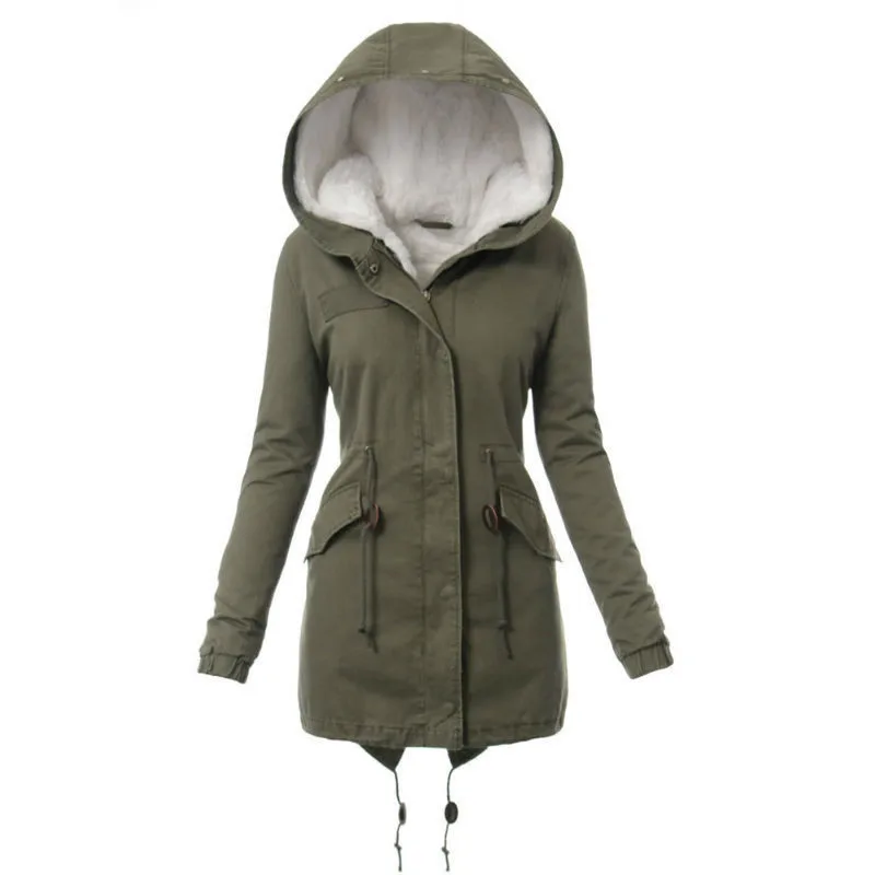 ZOGAA Fashion Women's Faux Fur Hooded Coat Winter Warm Thicken Parka Jacket Outwear