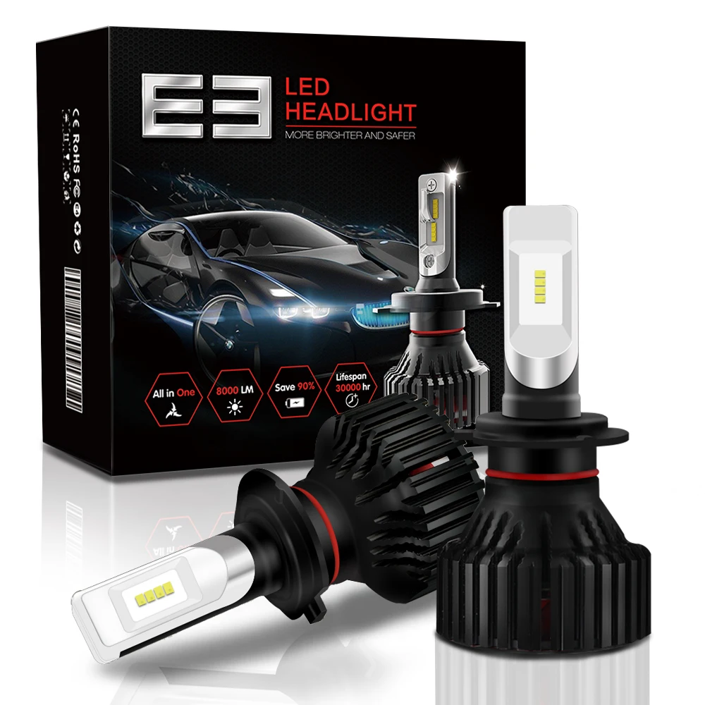 

H7 LED Car LED motorcycle LED H4 LED H11 LED 9006 9005 Headlight bulb Super bright 8000LM 60W Motorcycle Car Lights Fog Lamp