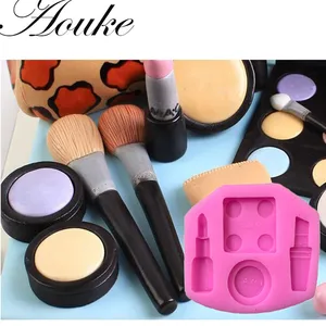 Aouke 1 шт. форма для макияжа, 3D силиконовая форма для помадки торта. Для украшения тортов, желе, шоколада, моделирования мыла X120