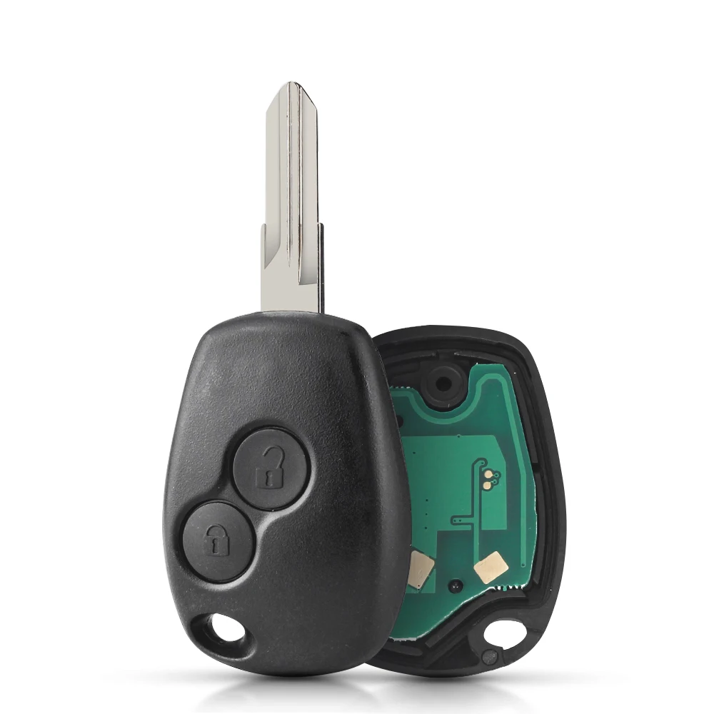 

KEYYOU для Renault Megan Modus Clio Modus Kangoo Logan Sandero Duster 2 BTN дистанционный Автомобильный ключ 433 МГц ID46/4A PCF7946 PCF7949 чип