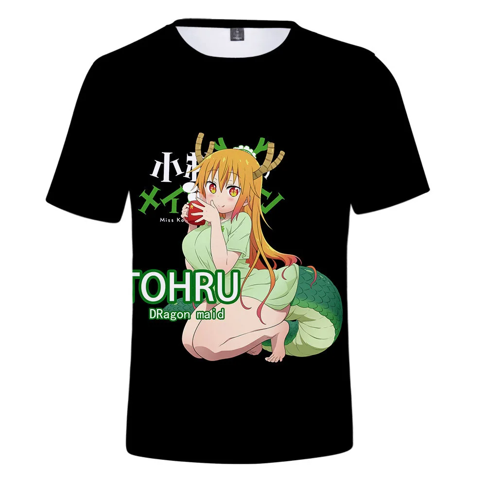 Футболка женская/мужская с 3D-принтом дракона косплей-костюм горничной из