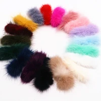 5pc40pcs fur pompoms bowknot 7cm3cm bow tie mink pom poms soft pompon diy hair accessories decor clothing hats supplies
