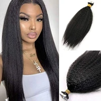 kinky straight tape in human hair extension for black women brazilian coarse yaki skin weft hair extensions 40pcslot 100g