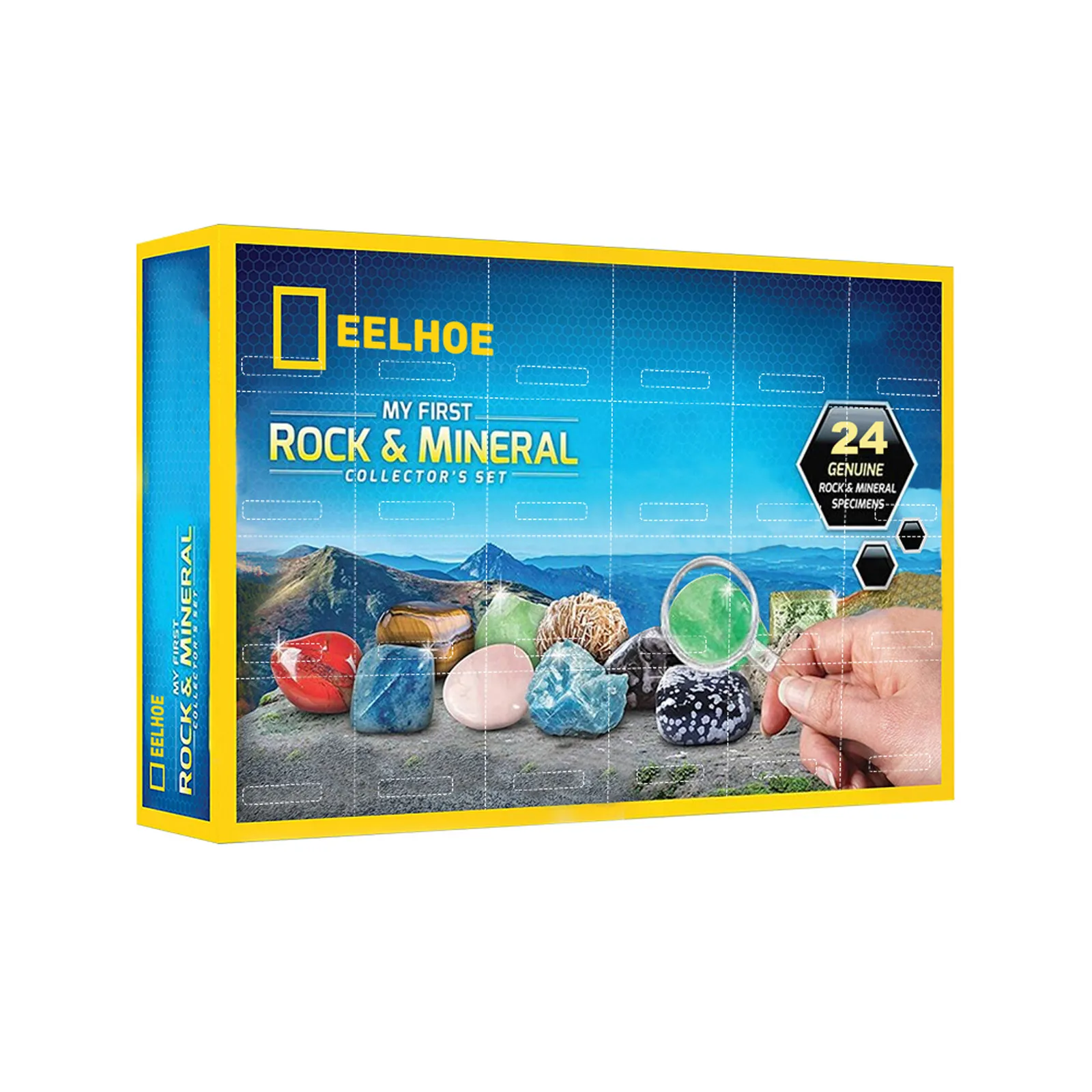 

Rocks Storage Gift Box,Provides Kids High-quality Educational Toys,Suitable Gift Ore collection gift box Receive a case
