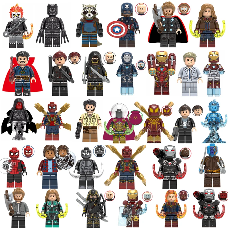 Супер герой войны Человек паук чудо женщина Железный человек вода Черная пантера