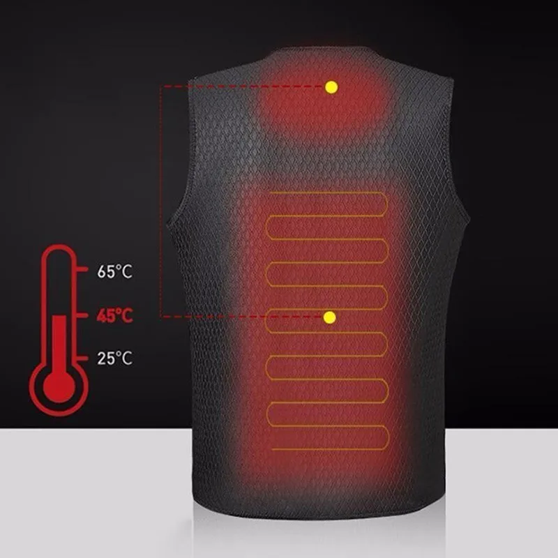 Мужской/женский зимний жилет с подогревом MAIJION флисовый уличный лыжная одежда