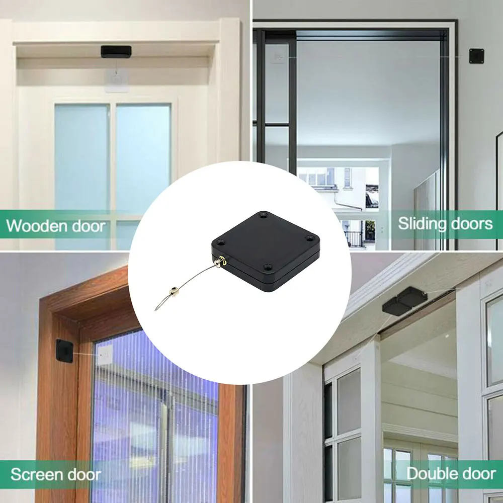 

Door Closer Punch-Free Automatic Door Closers 800g Pull For Drawers Door Closer Bracket Door Automatic Closers for All Doors