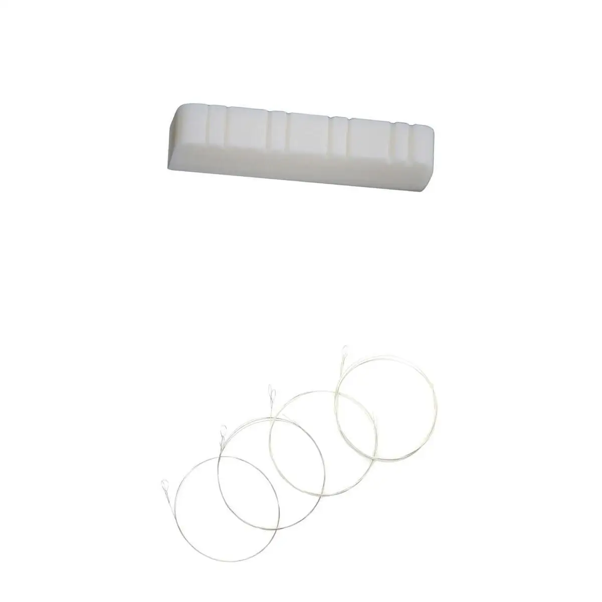 Костяная мандолиновая гайка с прорезями и струны для мандолины набор