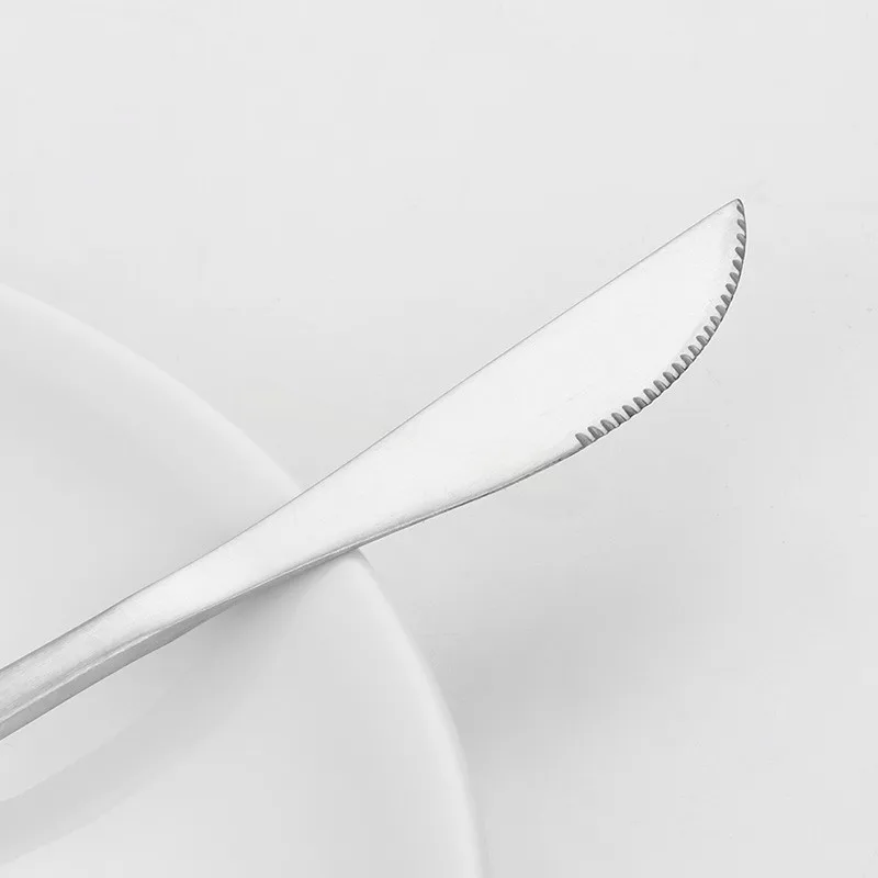 

24Pcs Black Silver Matte Cutlery Set Stainless Steel Dinnerware Set Knives Forks Spoons SilverwareTableware Set Kitchen Flatware