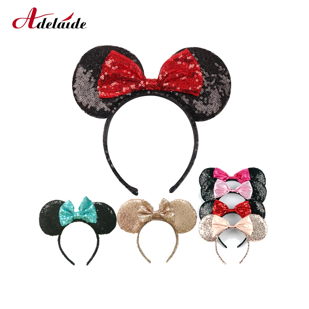 32 стильные головные уборы уши Минни Маус повязка на голову фестиваль DIY