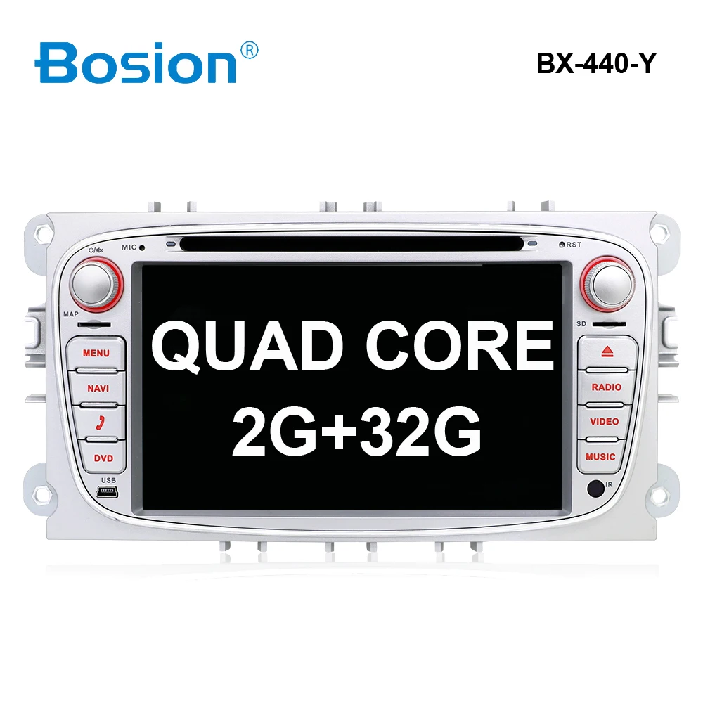 Bosion 2 din Android 9 Восьмиядерный автомобильный dvd-плеер gps Navi USB RDS SD для Ford Mondeo Focus Galaxy Аудио Радио Стерео головное устройство - Цвет: 440Y 32G